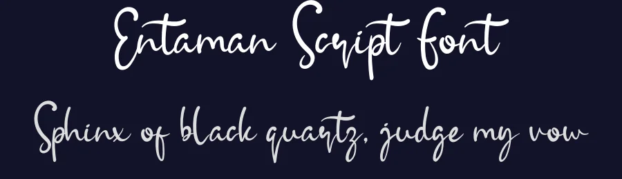 Entaman Script Font by andikastudio — Script Handwritten Font — thumbnail 2