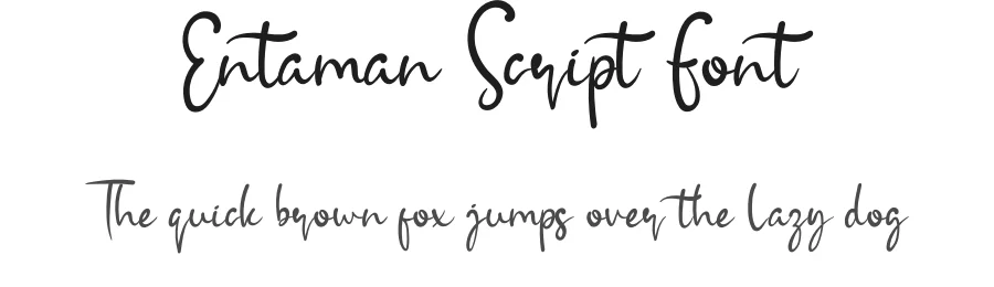 Entaman Script Font by andikastudio — Script Handwritten Font