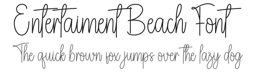 Entertaiment Beach Font by andikastudio — Script Handwritten Font