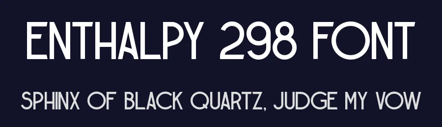 Enthalpy 298 Font by Grigorij Gushchin — Display Font — thumbnail 2