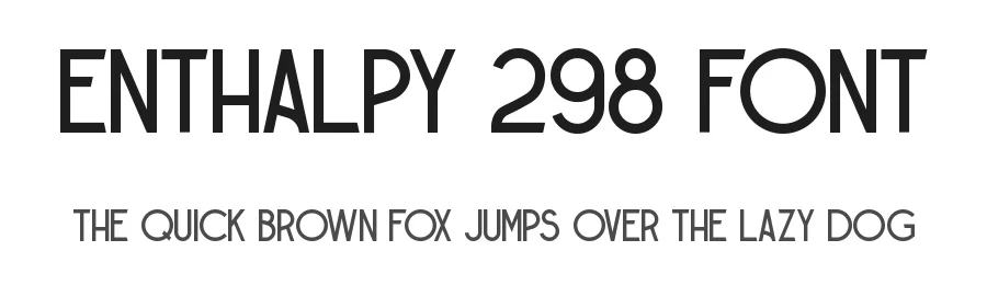 Enthalpy 298 Font by Grigorij Gushchin β Display Font