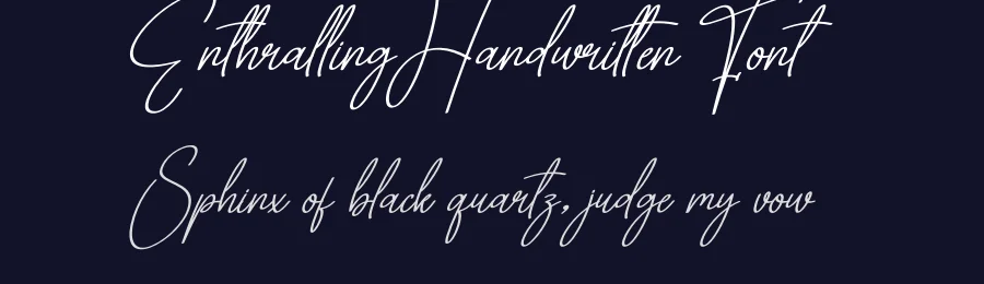 Enthralling Handwritten Font by creativeletter — Script Handwritten Font — thumbnail 2