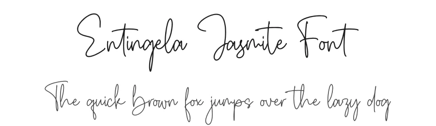Entingela Jasmite Font by letterfabric — Script Handwritten Font