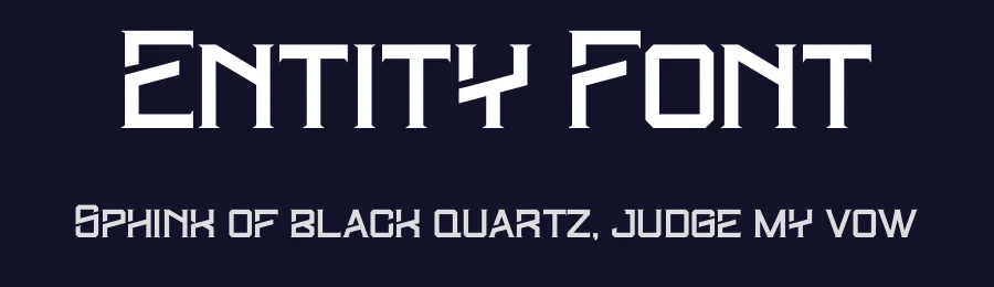 Entity Font by Maiko Hatta — Display Font — thumbnail 2