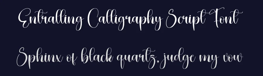 Entralling Calligraphy Script Font by creativeletter — Script Handwritten Font — thumbnail 2