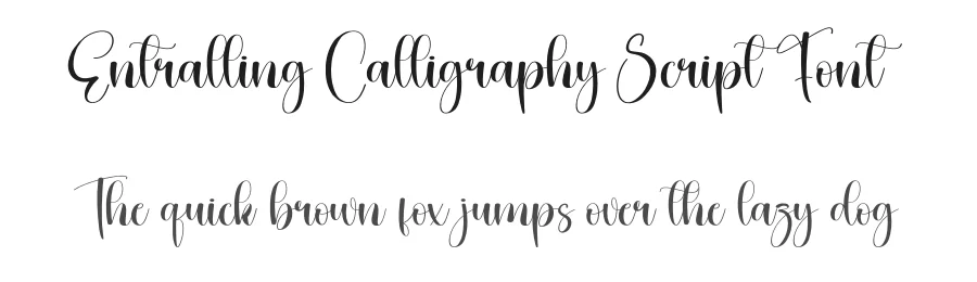 Entralling Calligraphy Script Font by creativeletter — Script Handwritten Font