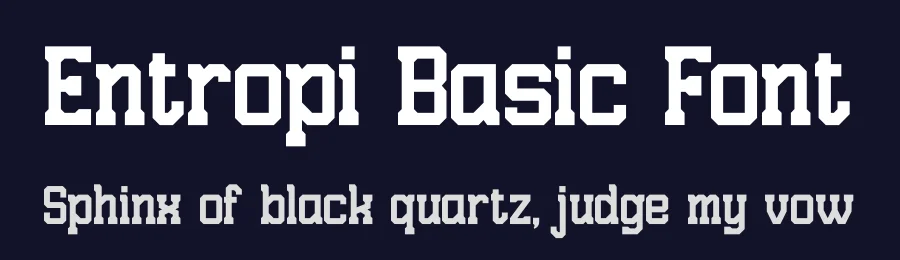 Entropi Basic Font by Denustudios — Display Font — thumbnail 2