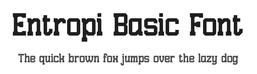 Entropi Basic Font by Denustudios — Display Font