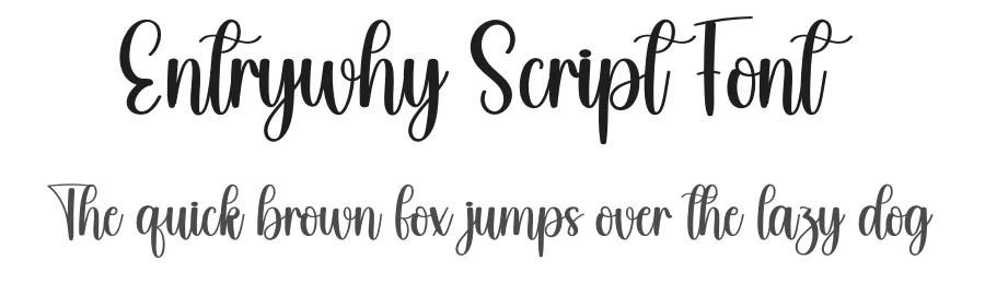 Entrywhy Script Font by andikastudio — Script Handwritten Font