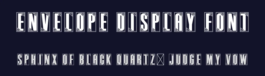 Envelope Display Font by creativeletter — Decorative Font — thumbnail 2