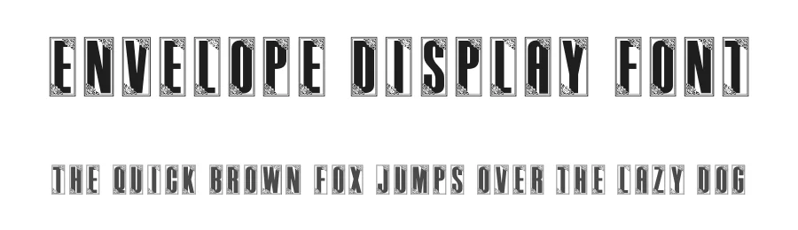 Envelope Display Font by creativeletter — Decorative Font