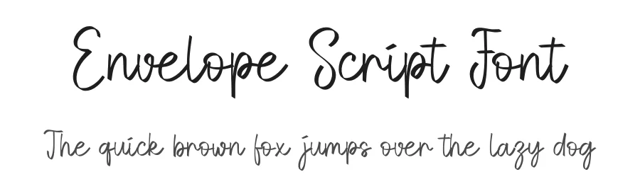 Envelope Script Font by Craftedtype — Script Handwritten Font