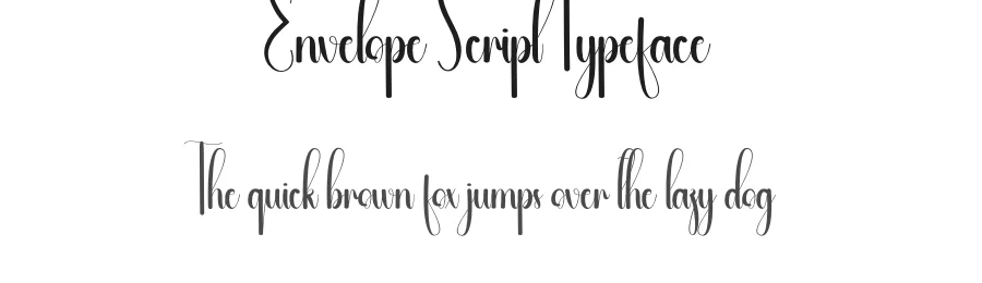 Envelope Script Typeface by andikastudio — Script Handwritten Font
