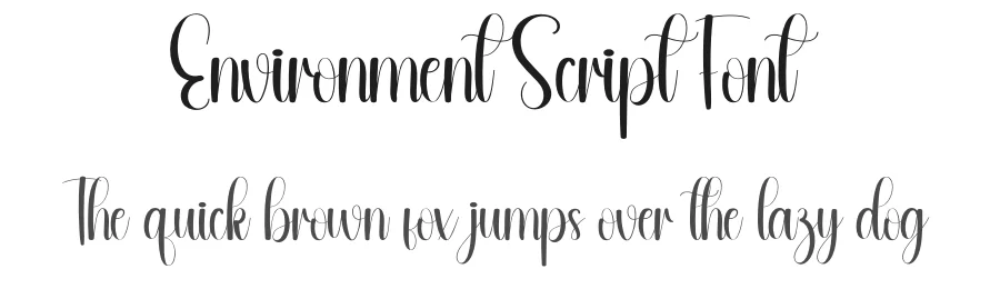 Environment Script Font by andikastudio — Script Handwritten Font