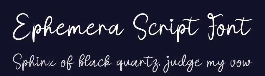 Ephemera Script Font by Craftedtype — Script Handwritten Font — thumbnail 2