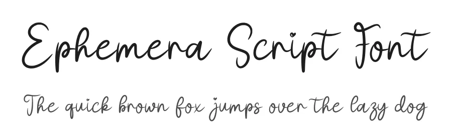 Ephemera Script Font by Craftedtype — Script Handwritten Font