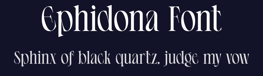 Ephidona Font by Bagerich Type Foundry — Serif Font — thumbnail 2