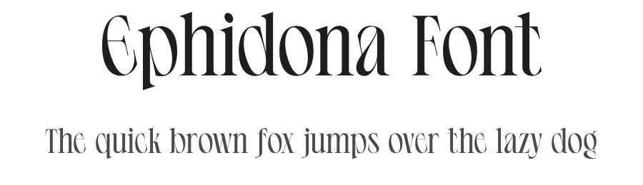 Ephidona Font by Bagerich Type Foundry — Serif Font