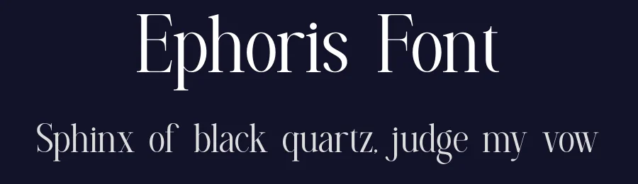 Ephoris Font by SlideShoot — Decorative Font — thumbnail 2