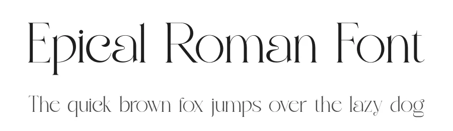 Epical Roman Font by zaaintype — Serif Font