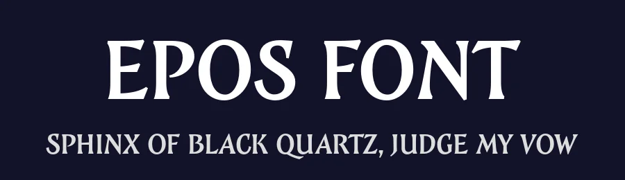 Epos Font by Serebryakov — Serif Font — thumbnail 2