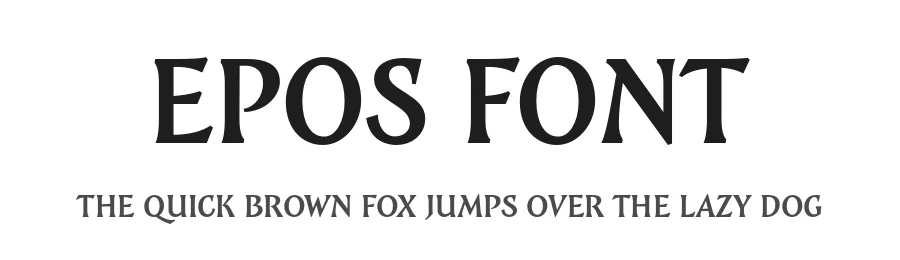 Epos Font by Serebryakov — Serif Font