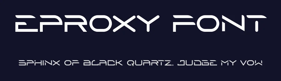 Eproxy Font by albert_kalingga — Display Font — thumbnail 2