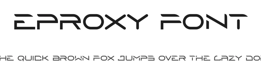 Eproxy Font by albert_kalingga โ Display Font
