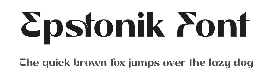 Epstonik Font by Denustudios — Display Font