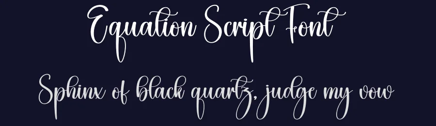 Equation Script Font by creativeletter — Script Handwritten Font — thumbnail 2