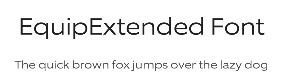 EquipExtended Font by Dieter Hofrichter — Sans Serif Font