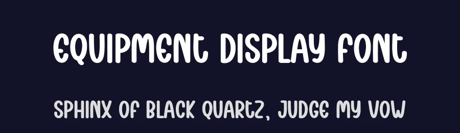 Equipment Display Font by andikastudio — Display Font — thumbnail 2