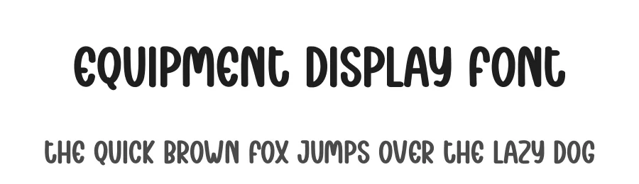 Equipment Display Font by andikastudio — Display Font