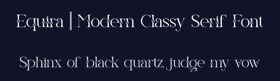 Equira || Modern Classy Serif Font by ErmediaStudio — Display Font — thumbnail 2
