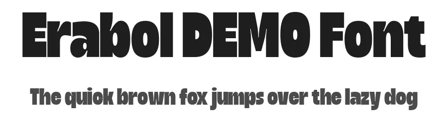 Erabol DEMO Font by Ragamkata — Display Font