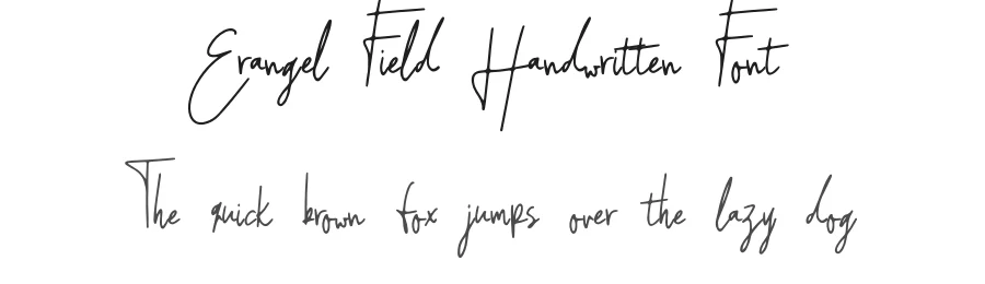 Erangel Field Handwritten Font by jetsmax — Script Handwritten Font