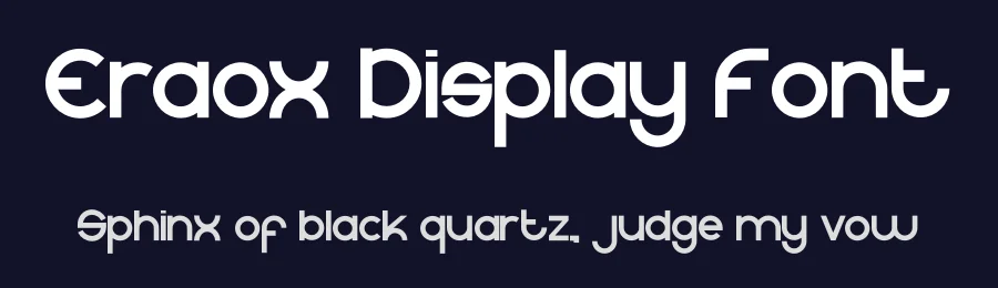Eraox Display Font by jadatype — Display Font — thumbnail 2