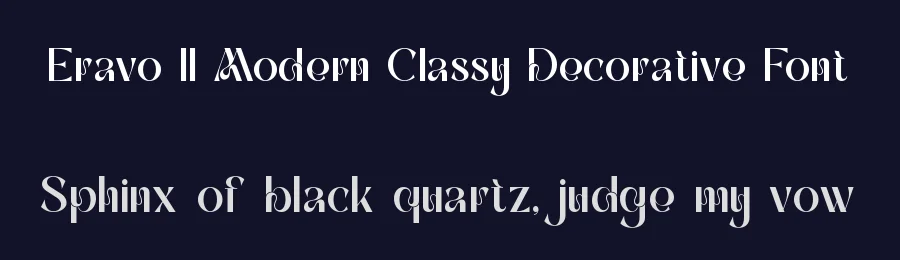 Eravo || Modern Classy Decorative Font by ErmediaStudio — Decorative Font — thumbnail 2