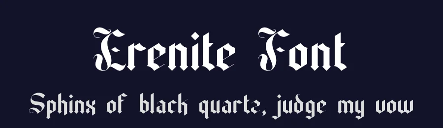 Erenite Font by SlideShoot — Blackletter Font — thumbnail 2