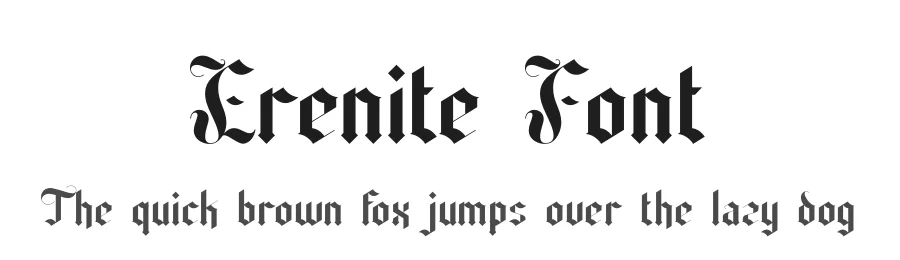 Erenite Font by SlideShoot — Blackletter Font