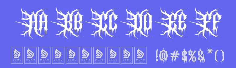 Erethyl | Black Metal Font by Denustudios — Blackletter Font — thumbnail 3