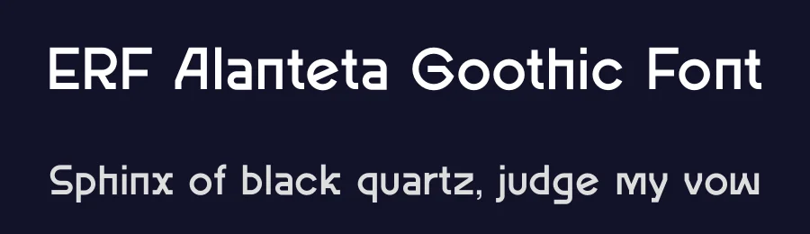 ERF Alanteta Goothic Font by erifqizefont — Decorative Font — thumbnail 2