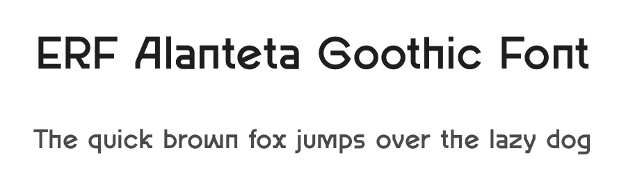ERF Alanteta Goothic Font by erifqizefont — Decorative Font