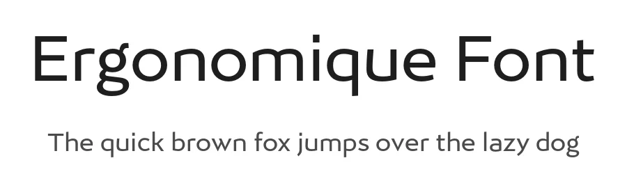 Ergonomique Font by Paulo Goode β Sans Serif Font