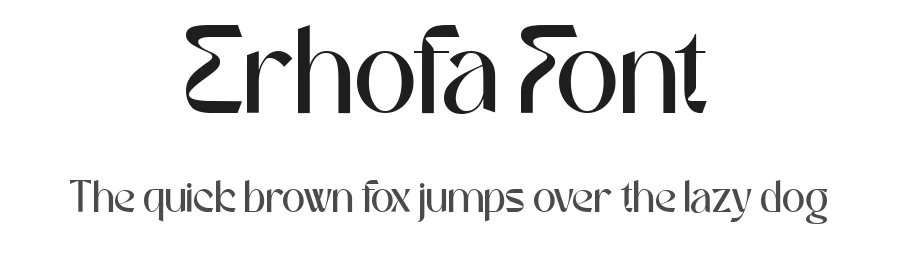 Erhofa Font by Fontliner — Display Font