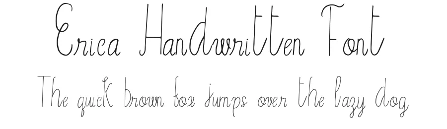 Erica Handwritten Font by Creativetacos — Script Handwritten Font