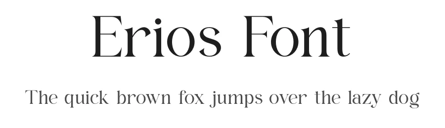 Erios Font by ErmediaStudio — Serif Font