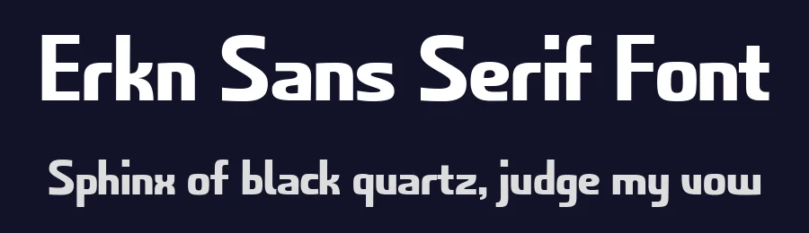 Erkn Sans Serif Font by YTY Digital TypeFoundry — Sans Serif Font — thumbnail 2