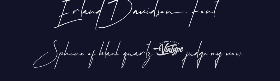 Erland Davidson Font by VinType — Script Handwritten Font — thumbnail 2