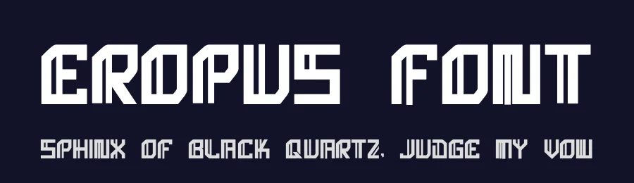 Eropus Font by hayoyuka8 — Display Font — thumbnail 2